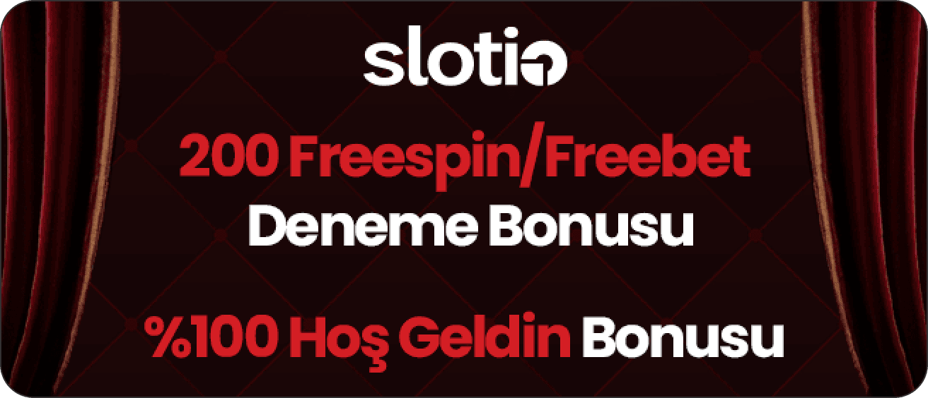 Slotio hoş geldin bonusu